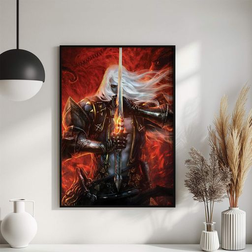 Постер Roomy "Fantasy Warrior" Біла рамка з глянцевим склом A4 (29.7x21 cm) (1351753)