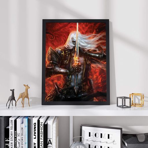 Постер Roomy "Fantasy Warrior" Біла рамка з глянцевим склом A4 (29.7x21 cm) (1351753)