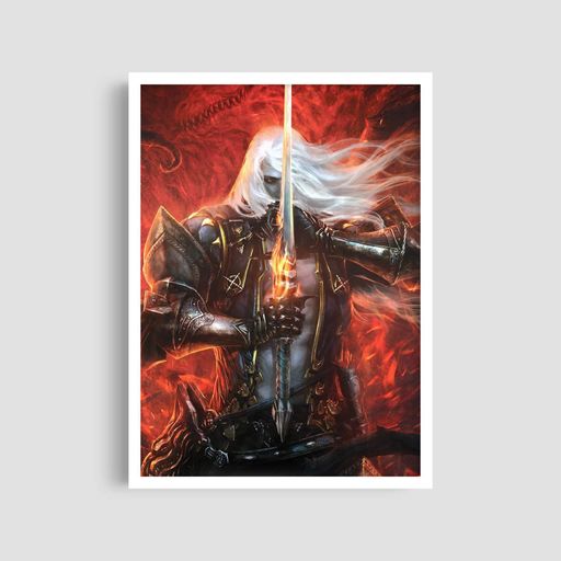 Постер Roomy "Fantasy Warrior" Біла рамка з глянцевим склом A4 (29.7x21 cm) (1351753)