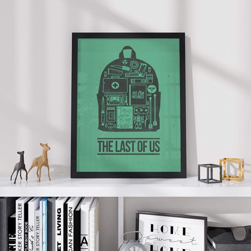 Постер Roomy "Retro Gaming Console" Черная рамка с антибликовым стеклом A2 (59.4x42 cm.) (1351925)