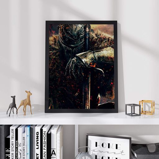 Постер Roomy "Noble Knight" Черная рамка с антибликовым стеклом A1 (84.1x59.4 cm.) (1352151)