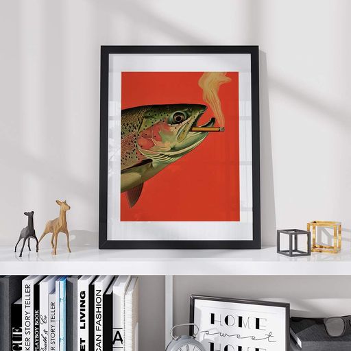 Постер Roomy "The Catch" Белая рамка с антибликовым стеклом A2 (59.4x42 cm.) (1352385)