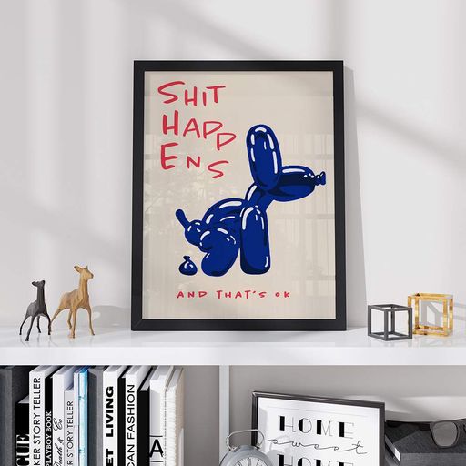 Постер Roomy "Shit Happens" Хэнг-постер A3 (42x29.7 cm) (1352453)