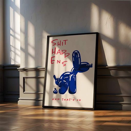 Постер Roomy "Shit Happens" Хэнг-постер A3 (42x29.7 cm) (1352453)