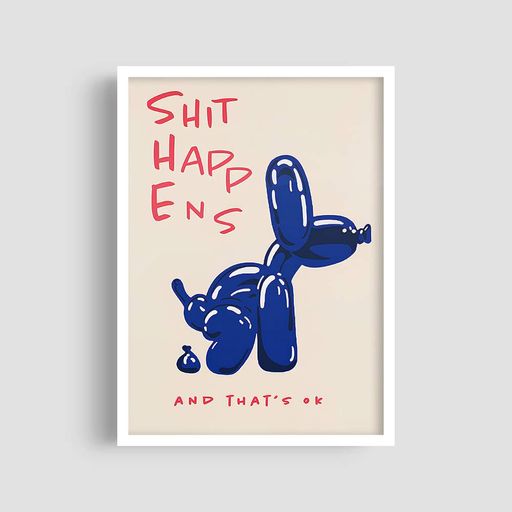 Постер Roomy "Shit Happens" Хэнг-постер A3 (42x29.7 cm) (1352453)