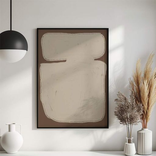 Постер Roomy "Warm Minimalism" Чорна рамка з глянцевим склом A4 (29.7x21 cm) (1352953)