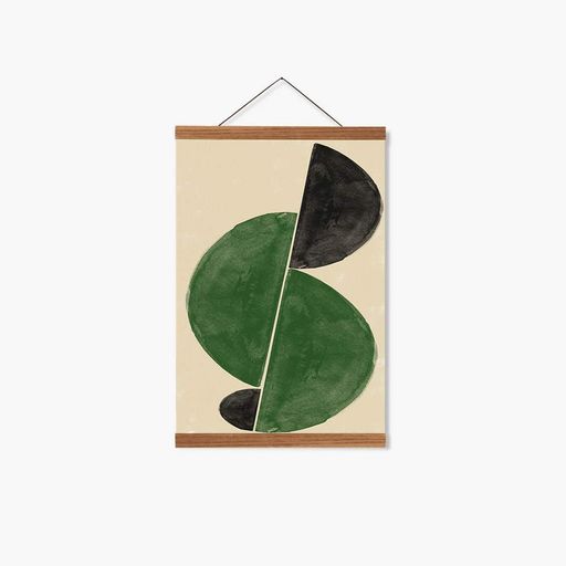 Постер Roomy "Green Orbit" Чорна рамка з глянцевим склом A1 (84.1x59.4 cm.) (1352995)