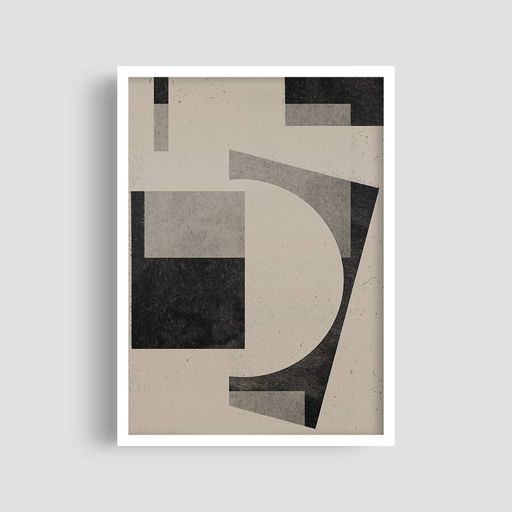 Постер Roomy "Contrast Form" Біла рамка з глянцевим склом A4 (29.7x21 cm) (1353023)