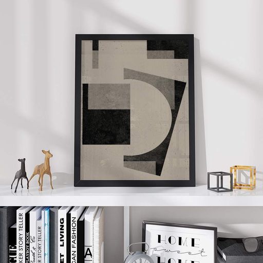 Постер Roomy "Contrast Form" Біла рамка з глянцевим склом A1 (84.1x59.4 cm.) (1353025)