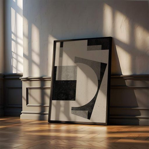Постер Roomy "Contrast Form" Біла рамка з глянцевим склом A1 (84.1x59.4 cm.) (1353025)