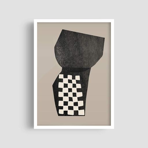 Постер Roomy "Chess Tower" Черная рамка с антибликовым стеклом A2 (59.4x42 cm.) (1353048)