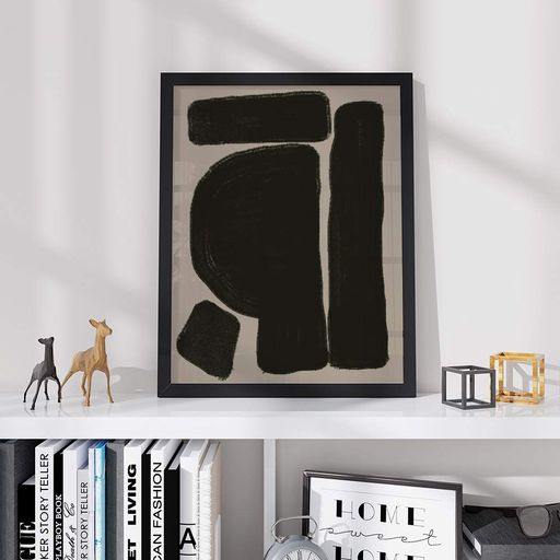 Постер Roomy "Black Fold" Біла рамка з антибліковим склом A1 (84.1x59.4 cm.) (1353055)
