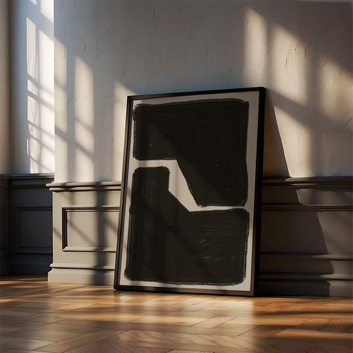 Постер Roomy "Night Curve" Чорна рамка з глянцевим склом A1 (84.1x59.4 cm.) (1353087)