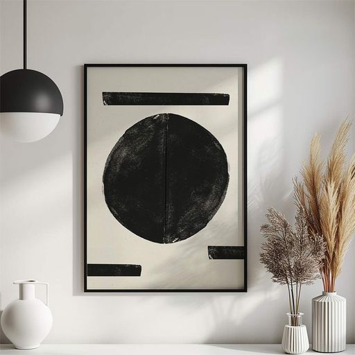 Постер Roomy "Black Pulse" Черная рамка с глянцевым стеклом A3 (42x29.7 cm) (1353207)
