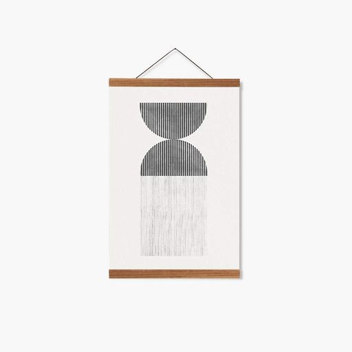 Постер Roomy "Hourglass Totem" Чорна рамка з антибліковим склом A3 (42x29.7 cm) (1353335)