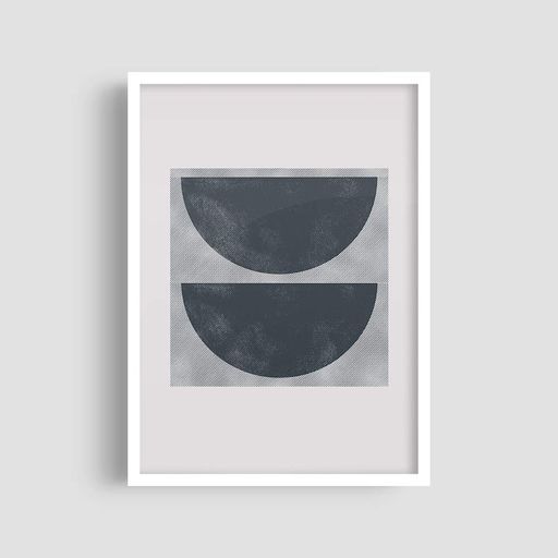 Постер Roomy "Dual Moons" Чорна рамка з глянцевим склом A3 (42x29.7 cm) (1353531)