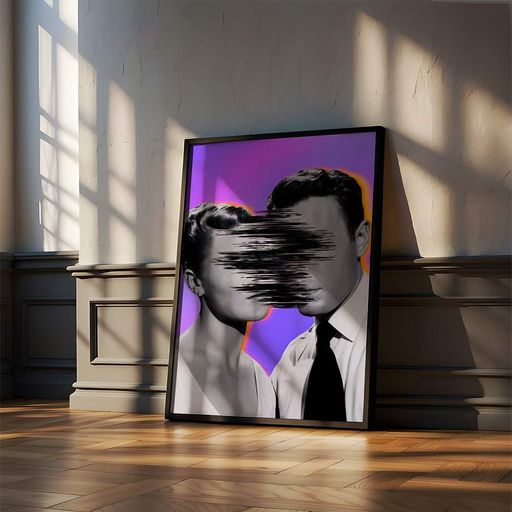 Постер Roomy "Blur Kiss" Хэнг-постер A2 (59.4x42 cm.) (1354150)