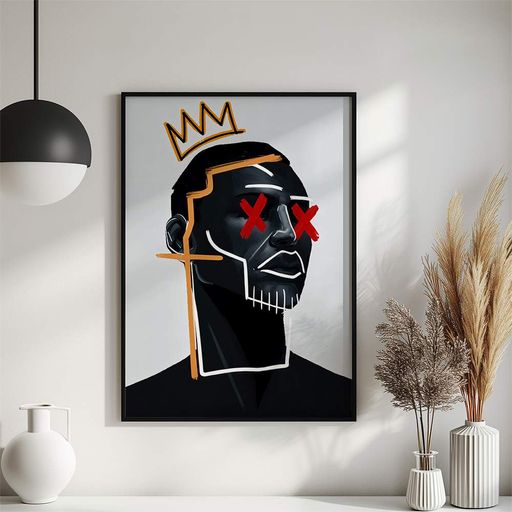 Постер Roomy "X Eyes" Черная рамка с глянцевым стеклом A1 (84.1x59.4 cm.) (1354191)