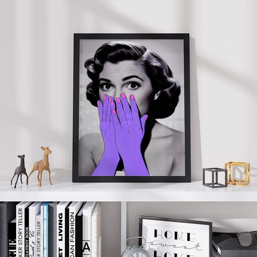 Постер Roomy "Violet Shock" Белая рамка с антибликовым стеклом A3 (42x29.7 cm) (1354384)