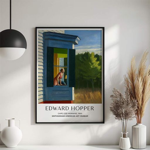 Постер Roomy "Evening Window" Черная рамка с глянцевым стеклом A1 (84.1x59.4 cm.) (1354497)
