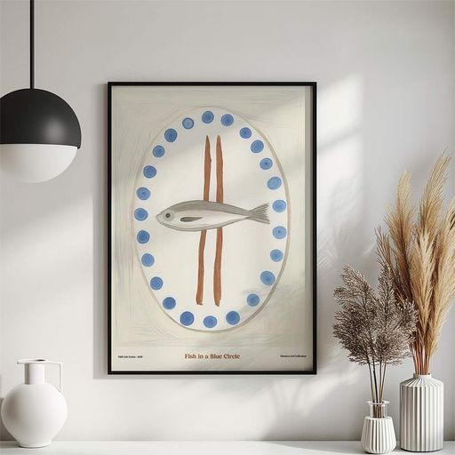 Постер Roomy "Fish Plate" Хенг-постер A2 (59.4x42 cm.) (1354971)