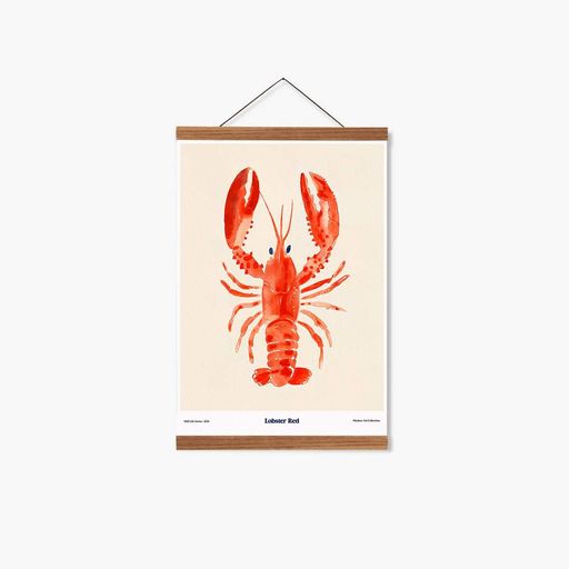 Постер Roomy "Lobster Art" Черная рамка с глянцевым стеклом A2 (59.4x42 cm.) (1354990)