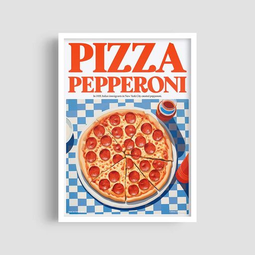Постер Roomy "Pizza Pepperoni" Хэнг-постер A2 (59.4x42 cm.) (1355145)
