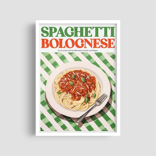 Постер Roomy "Spaghetti Bolognese" Без рамки A2 (59.4x42 cm.) (1355341)