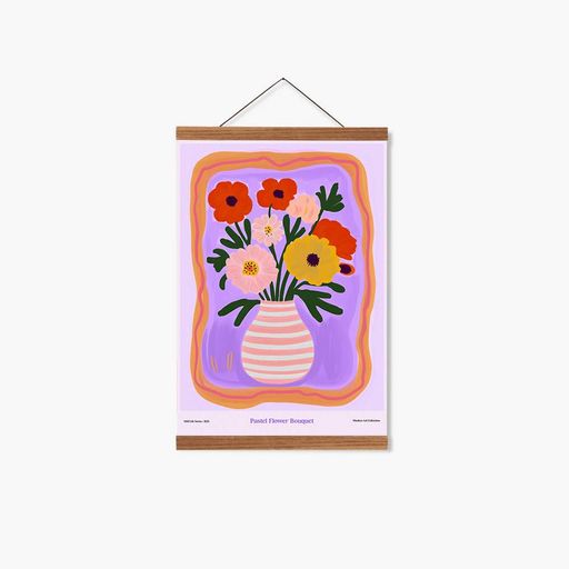 Постер Roomy "Spring Vase" Белая рамка с глянцевым стеклом A4 (29.7x21 cm) (1355686)