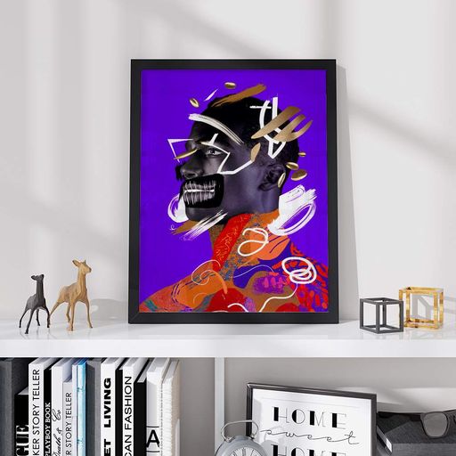 Постер Roomy "Neon Rage" Чорна рамка з антибліковим склом A1 (84.1x59.4 cm.) (1355729)