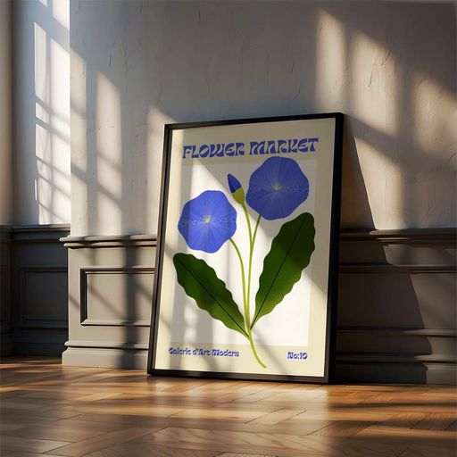 Постер Roomy "Garden Duet" Белая рамка с антибликовым стеклом A1 (84.1x59.4 cm.) (1355933)