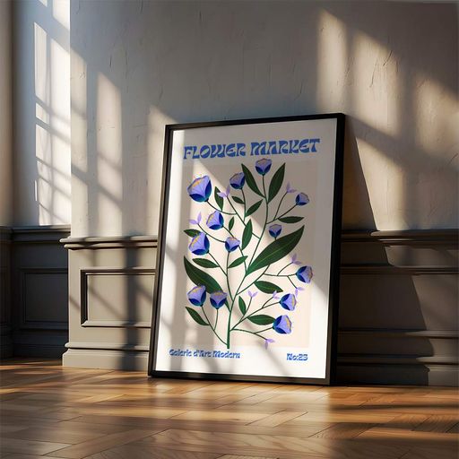 Постер Roomy "Delicate Spray" Черная рамка с глянцевым стеклом A3 (42x29.7 cm) (1356053)