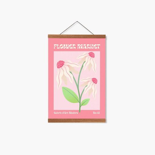 Постер Roomy "Mini Peonies" Белая рамка с глянцевым стеклом A3 (42x29.7 cm) (1356254)
