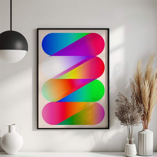 Постер Roomy "Color Bounce" Без рамки A4 (29.7x21 cm) (1356344)