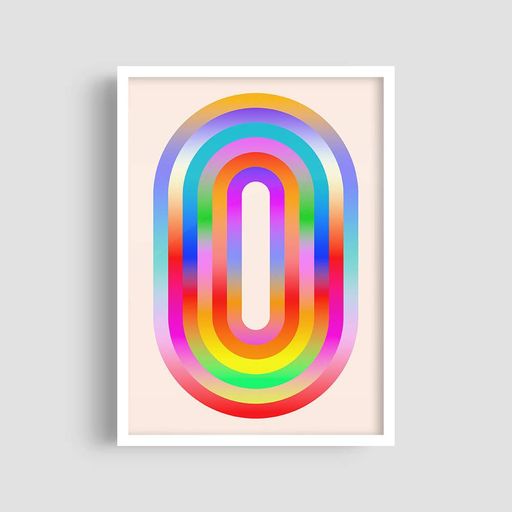 Постер Roomy "Neon Portal" Черная рамка с антибликовым стеклом A1 (84.1x59.4 cm.) (1356480)