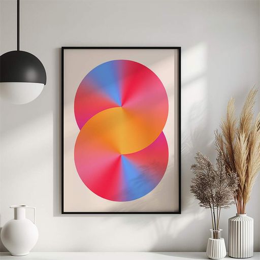 Постер Roomy "Soft Orbit" Белая рамка с глянцевым стеклом A4 (29.7x21 cm) (1356643)