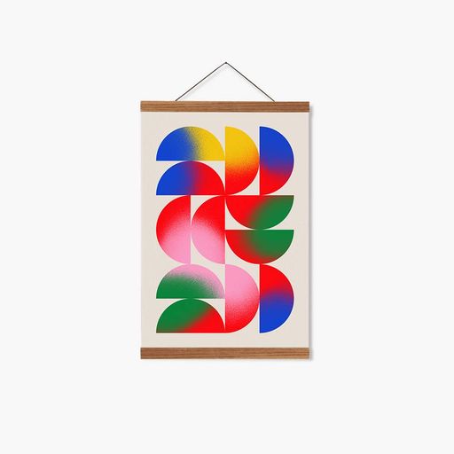 Постер Roomy "Leaf Pop" Черная рамка с антибликовым стеклом A4 (29.7x21 cm) (1356808)