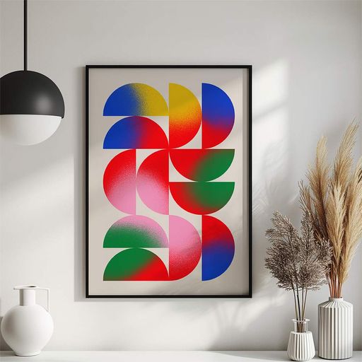 Постер Roomy "Leaf Pop" Белая рамка с антибликовым стеклом A4 (29.7x21 cm) (1356861)