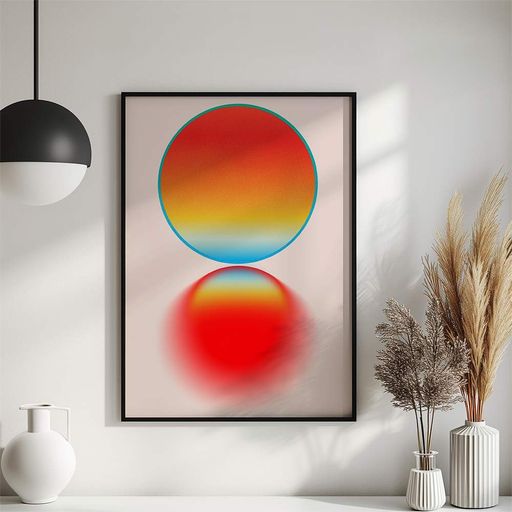 Постер Roomy "Sphere Mix" Черная рамка с антибликовым стеклом A2 (59.4x42 cm.) (1357285)