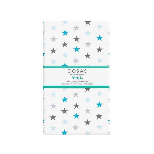 Сімейна постільна білизна з простирадлом на резинці BLUE STAR COSAS (4822052040416) (1359155)