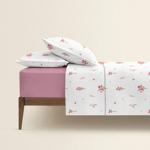 Сімейна постільна білизна з простирадлом на резинці ROSY TOUCH CS1 COSAS (4822052415269) (1359385)