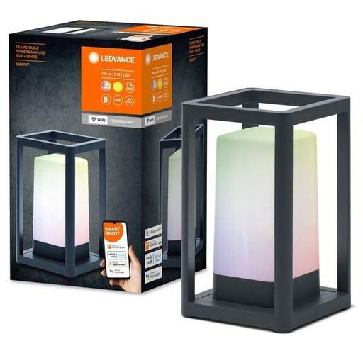 Светильник LEDVANCE SMART OUTDOOR TABLEFRAME POWERBANK RGBW/W 5W/USB/ 310Lm/5200mAh/Wi-Fi Черный (4058075564466) (1359632)