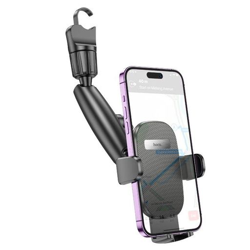 Автомобільний тримач HOCO Waves rearview mirror car holder H17 4.7-7" black (1359699)