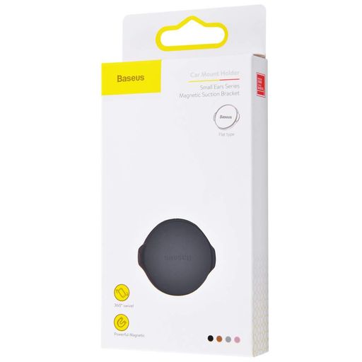 Автодержатель Baseus Small Ears Series Magnetic Suction Bracket Flat Type/360° black (1360244)