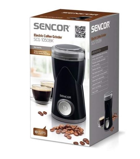 Кофемолка Sencor SCG ВК 1050 150 Вт/50г Черный (SCG1050BK) (1361822)