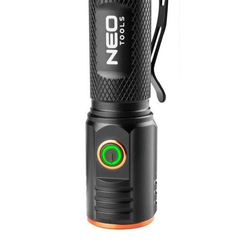 Ручной фонарь Neo Tools 2200мАч/Li-ion/20Вт/2000лм Черный (99-067) (1362053)