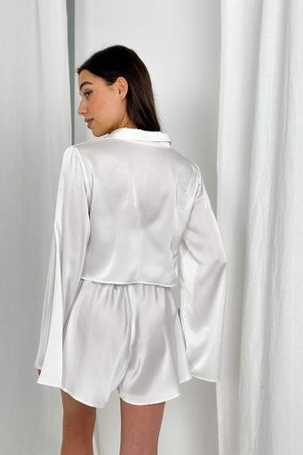 Піжама з шовку joy Perfect Female Молочний XL (183PJ-18ShS-wh) (1364189)