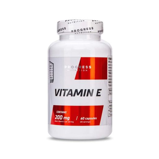 Витамины и минералы Progress Nutrition Vitamin E, 60 капсул (1369953)