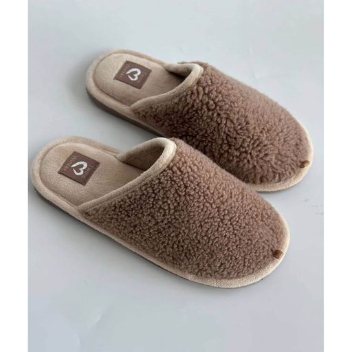 Женские домашние тапочки Twins HS-OZ Yeti коричневые