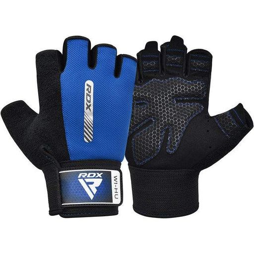 Рукавички для фітнесу RDX W1 HALF BLUE-S (1377363)